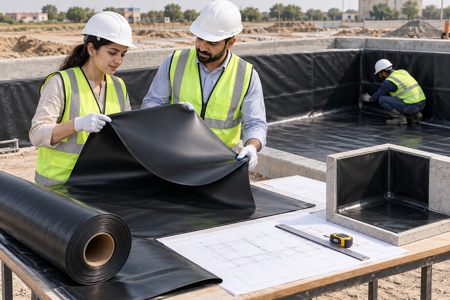 Architects Demonstrate Smooth LLDPE Liner-1