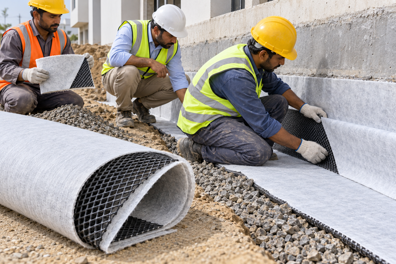 Foundation drainage geocomposite replacement-2