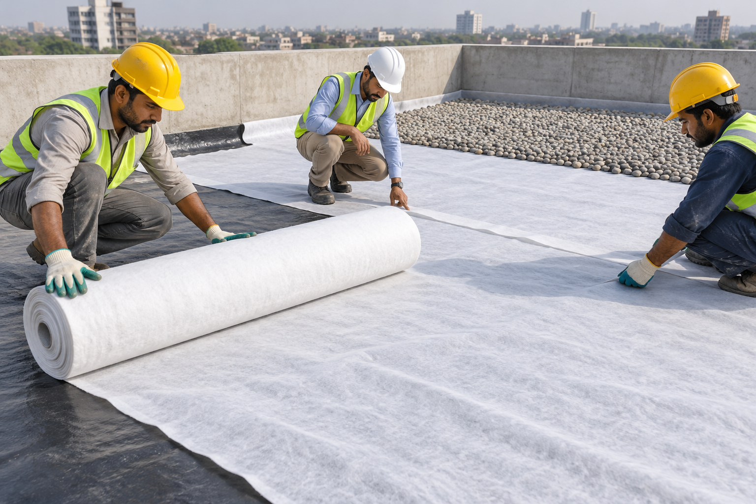 Geotextile Roof Installation in Pakistan-3