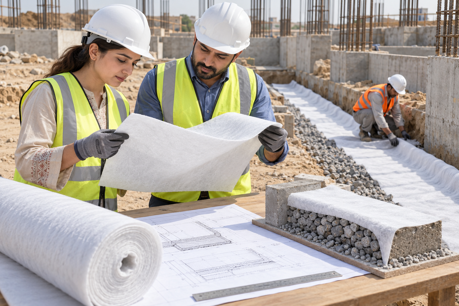 Geotextile foundation drainage design review-2