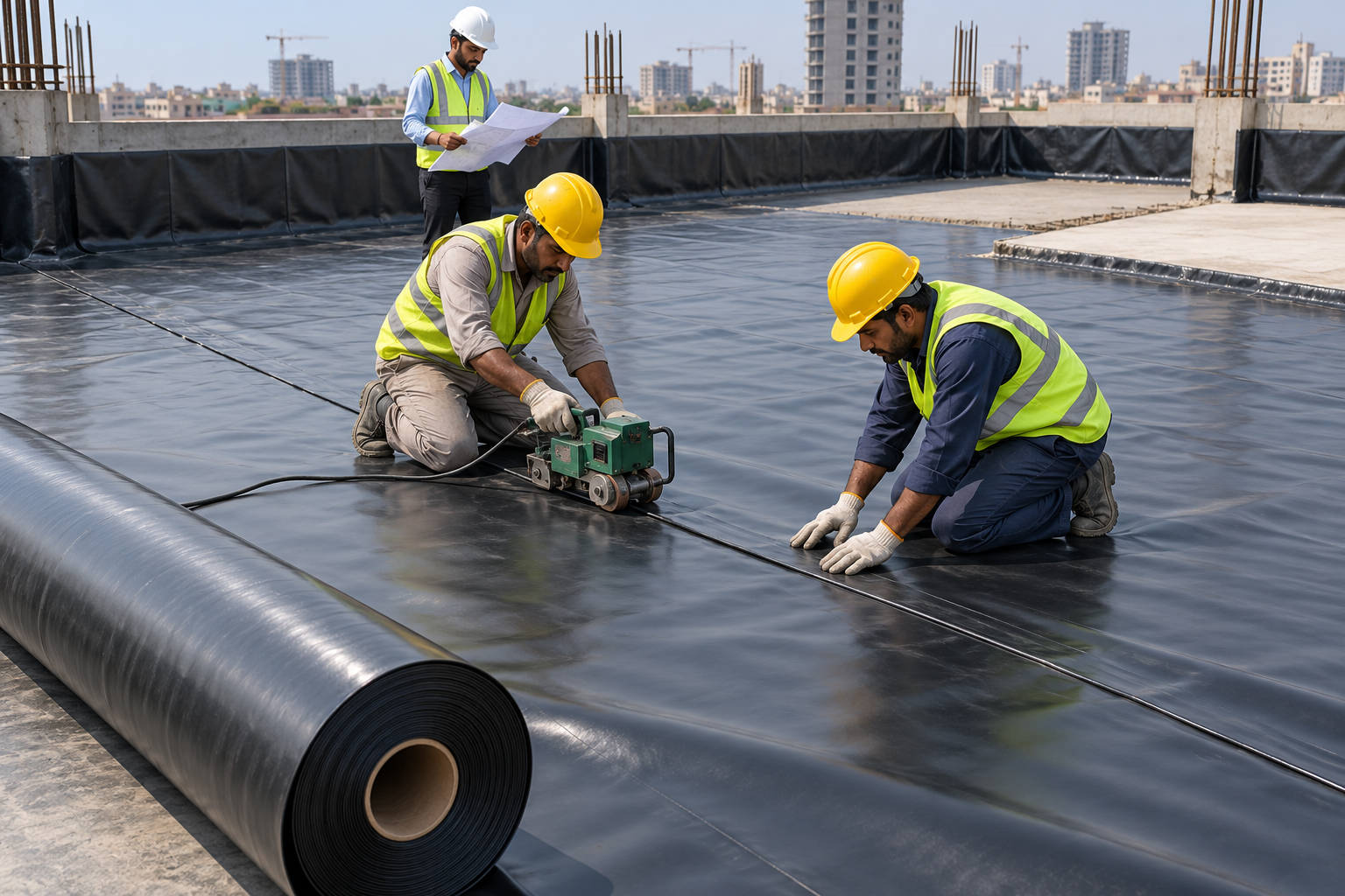 HDPE Podium Deck Waterproofing-4