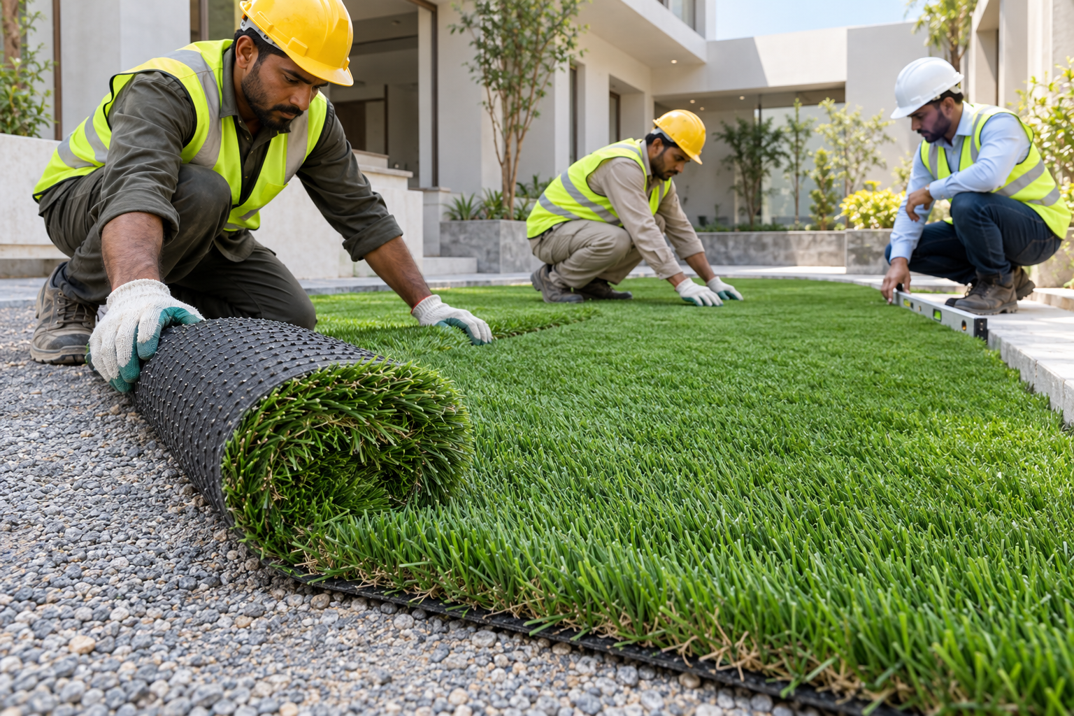 Professional Artificial Grass Installation in Pakistan-2