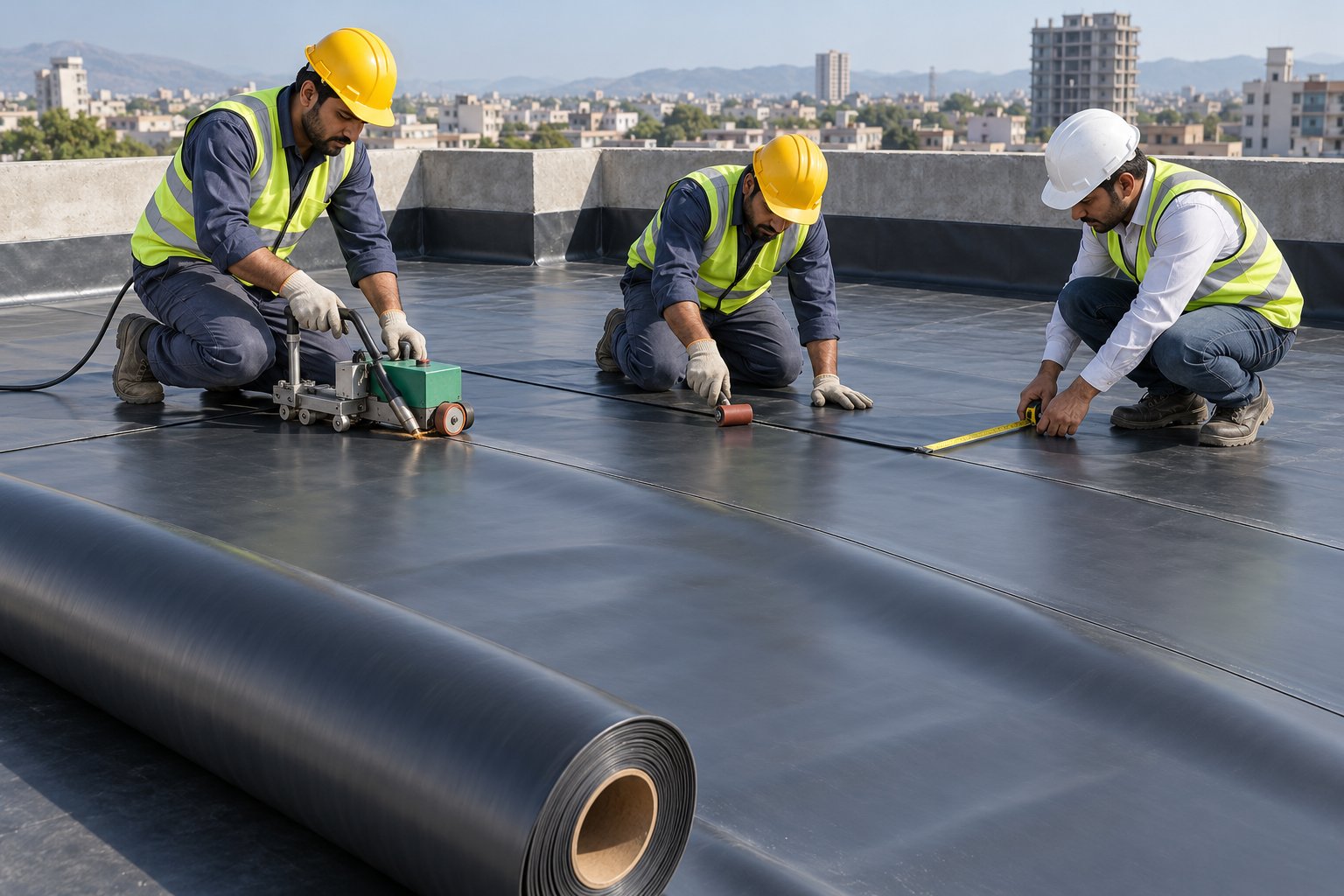 Professional FPP Roof Membrane Installation-4